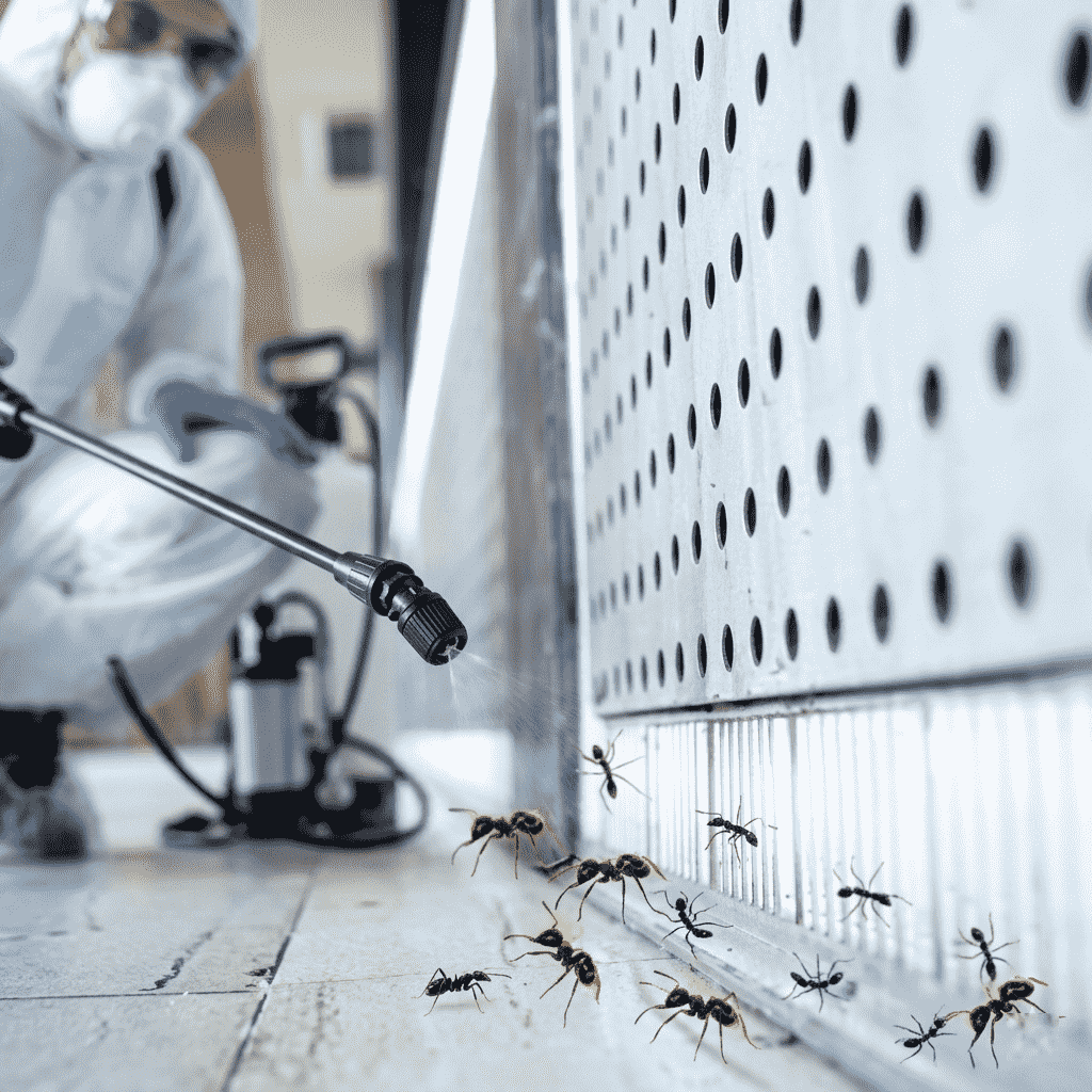 ant control service by Pestwale, ant infestation in kitchen, gel baiting ant treatment, pest control technician ant service, ant trails in home, pest control Mumbai, ant control Ahmedabad - 3